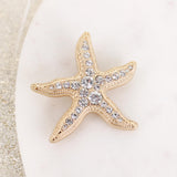 Crystal Starfish Pin/Pendant