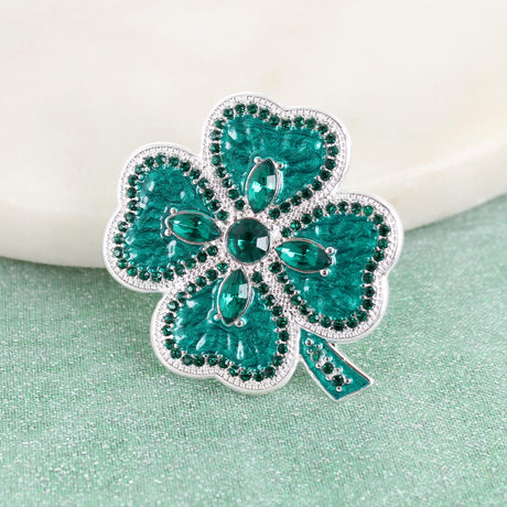 Crystal Shamrock St. Patrick’s Day Pin/Pendant