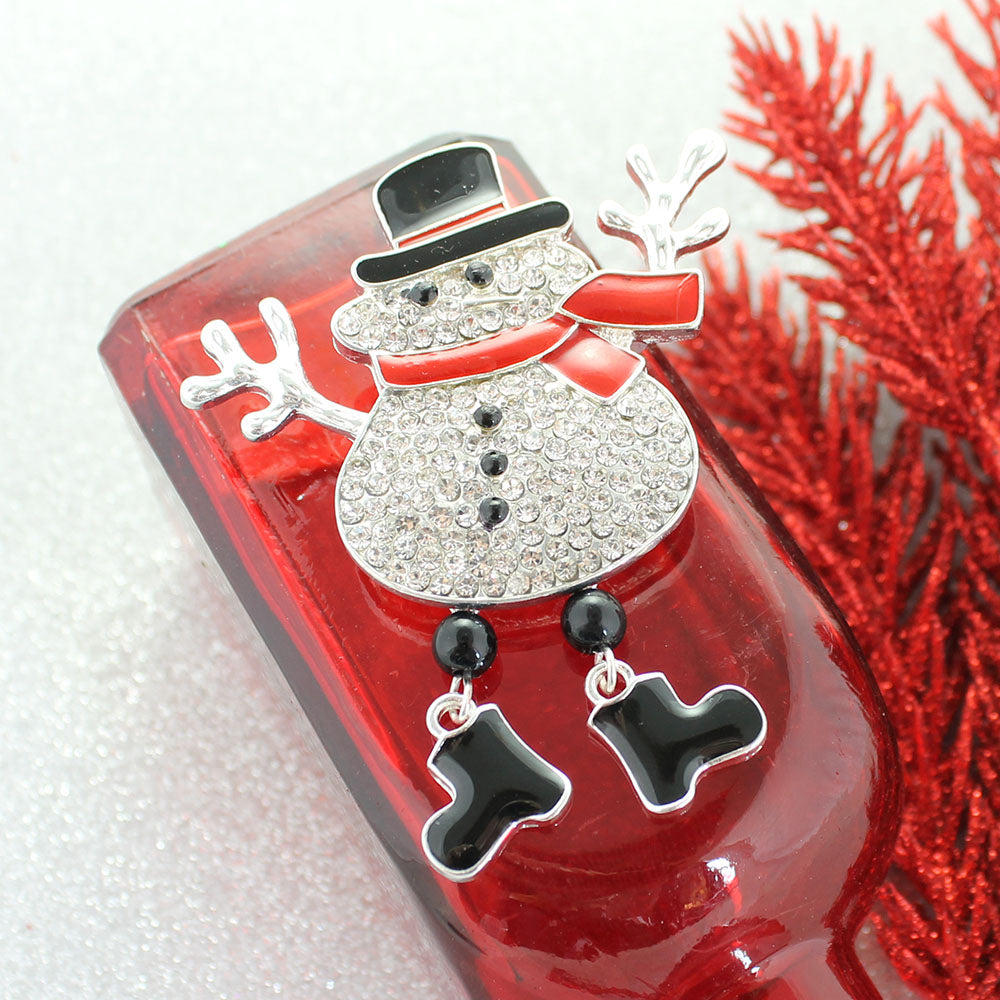 Crystal Snowman Christmas Gift Set