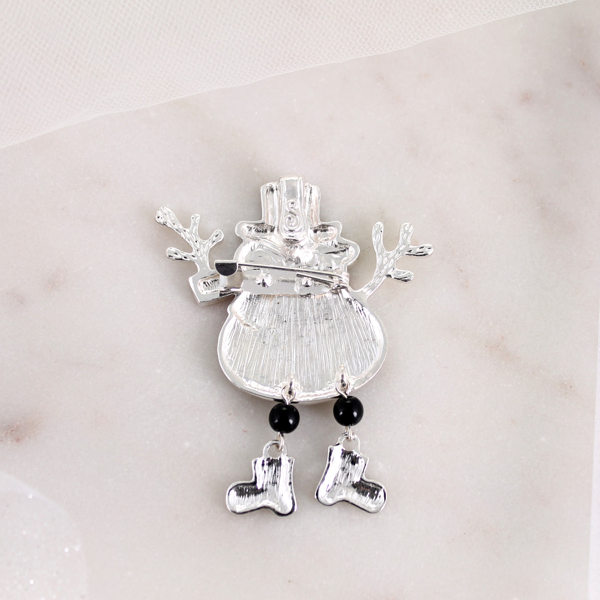 Crystal Snowman Christmas Pin/Pendant