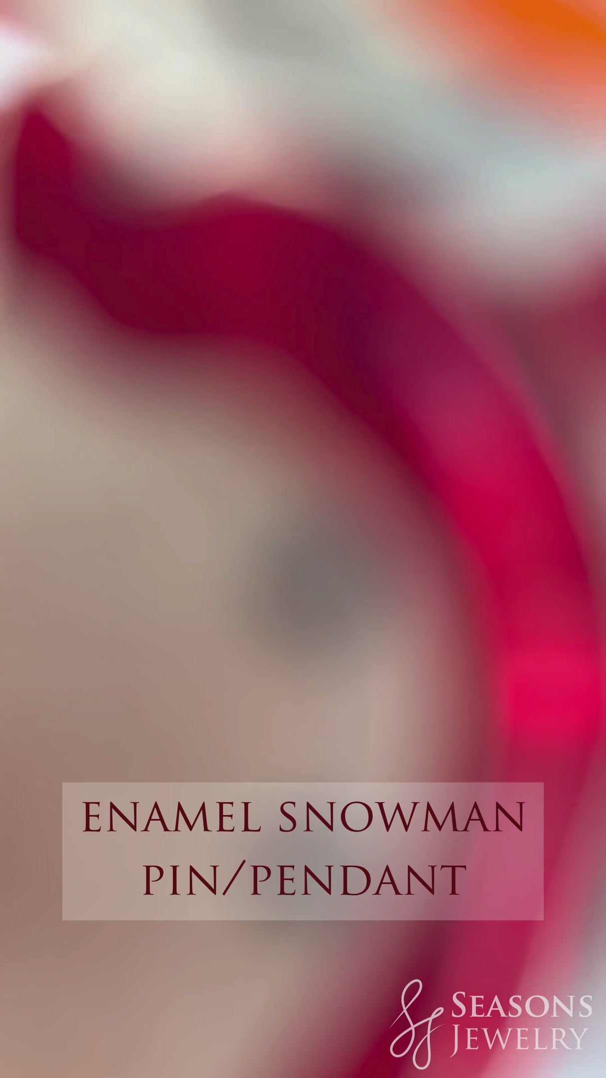 Enamel Snowman Pin/Pendant