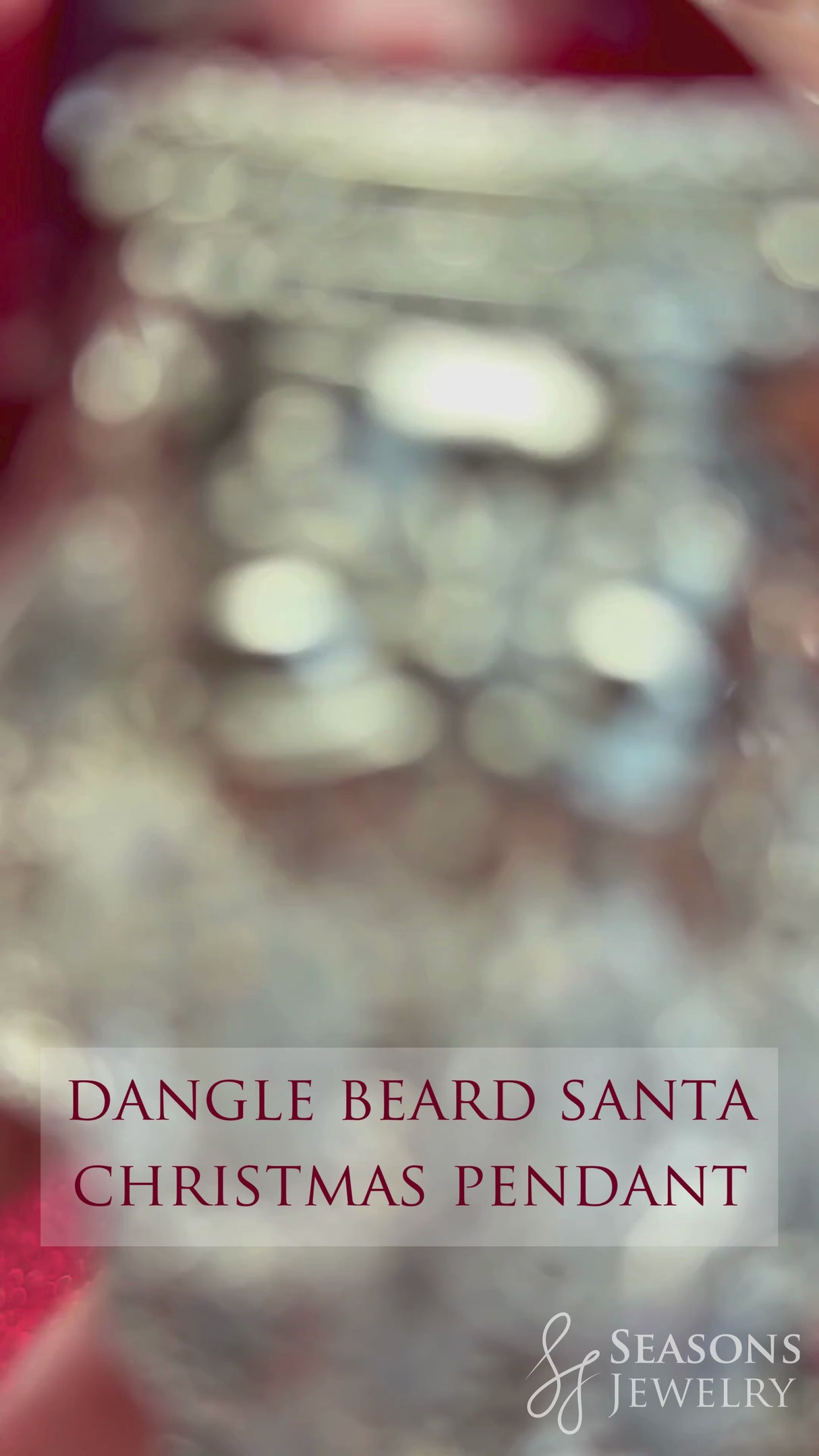 Dangle Beard Santa Christmas Pendant