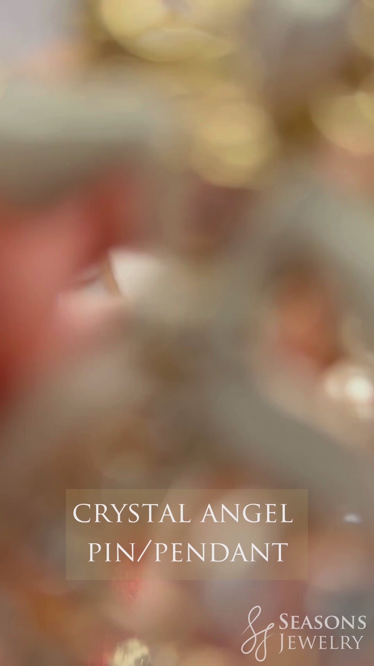 Crystal Angel Pin/Pendant