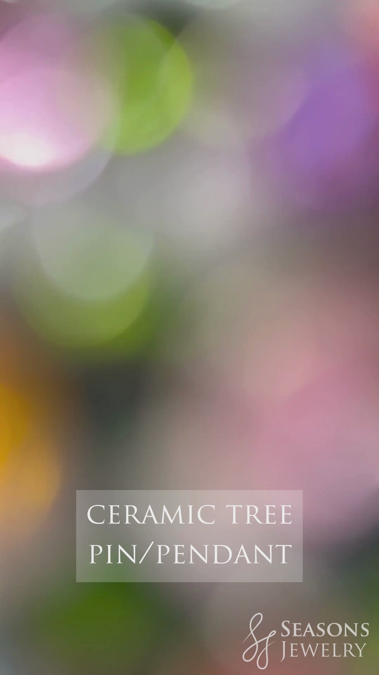 Ceramic Tree Pin/Pendant