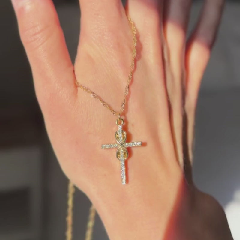 Crystal Infinity Cross Stretch Bracelet – Seasons Jewelry - Retail