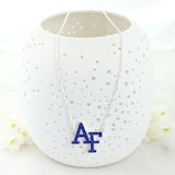 Air Force Crystal Logo Necklace