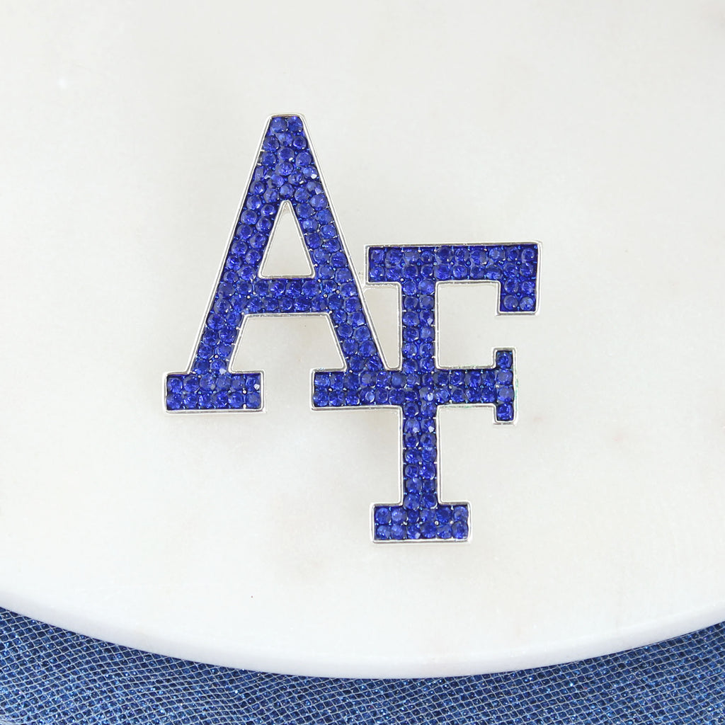 Air Force Crystal Logo Pin