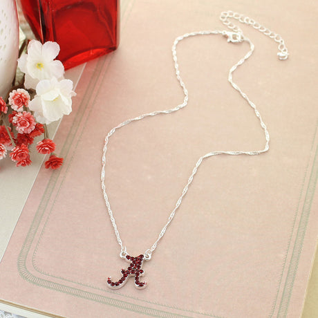 Alabama Crystal Logo Necklace