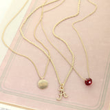 16” - 20” Alabama Matte Gold Logo Trio Necklace Set