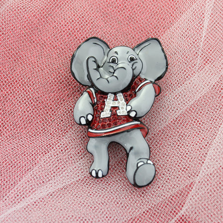 Alabama "Big Al" Crystal Logo Pin