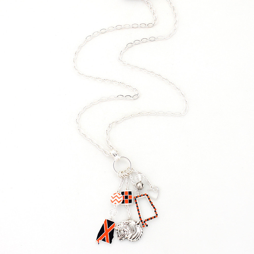 Auburn Traditions Cluster Necklace