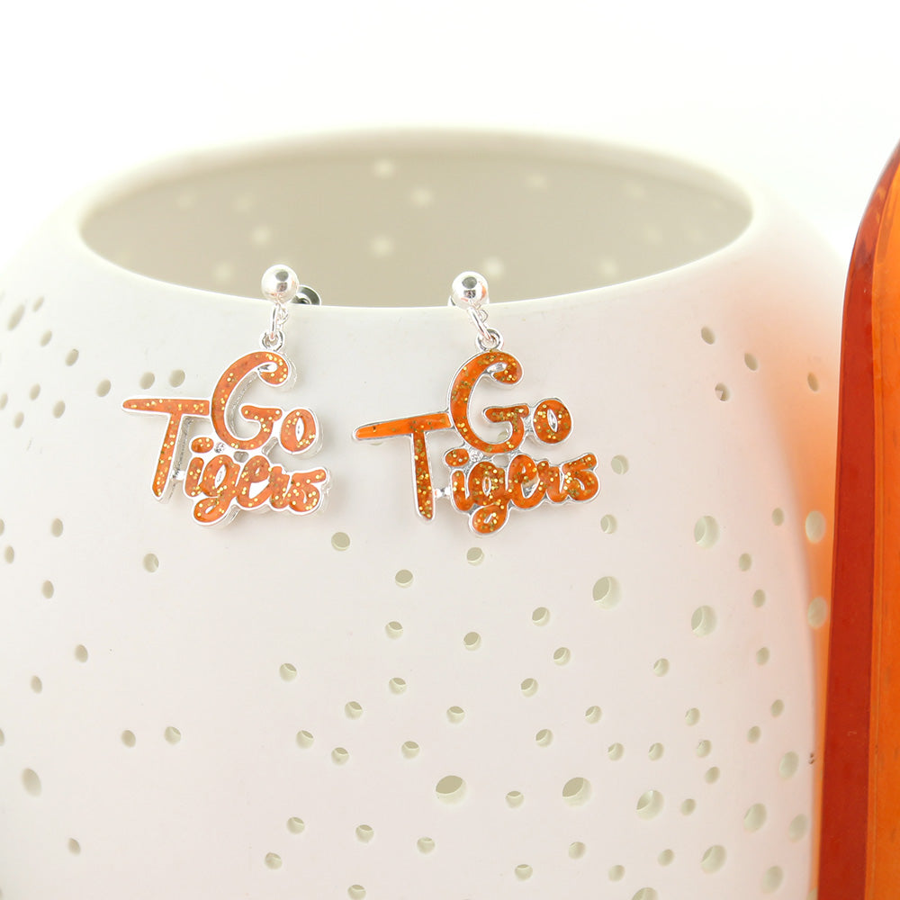 Clemson Slogan Earrings