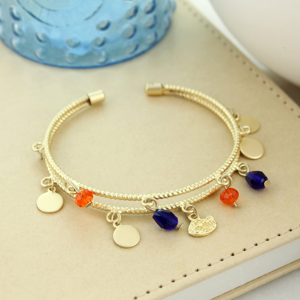 Florida Logo Gold Cuff Bracelet