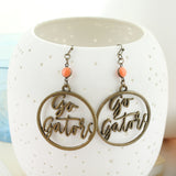 Florida Vintage Style Cutout Slogan Earrings