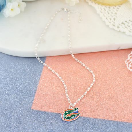 Florida Enamel Logo & Pearl Necklace