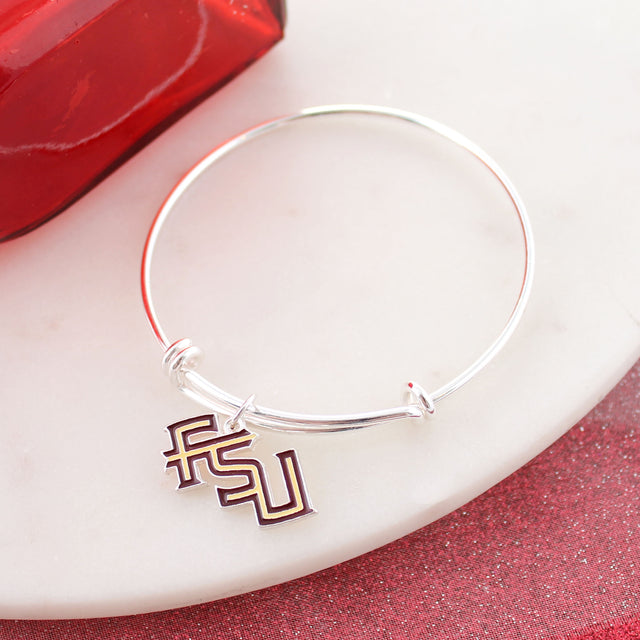 Florida State Enamel Logo Wire Bracelet