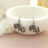 Florida State Vintage Style Logo Earrings