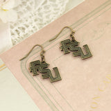 Florida State Vintage Style Logo Earrings