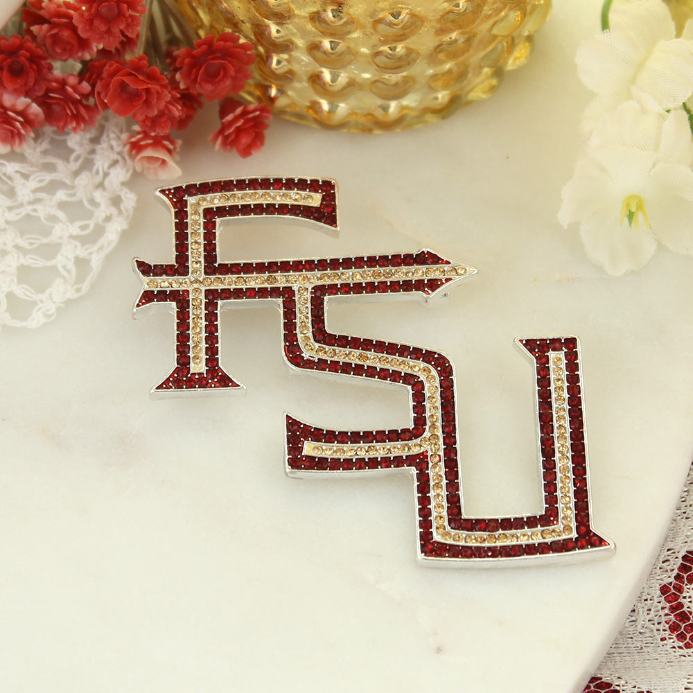 Florida State Crystal Logo Pin