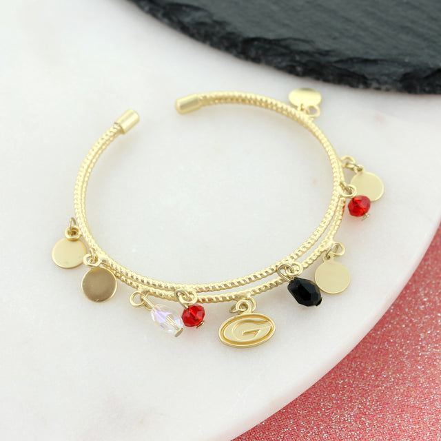 Georgia Logo Gold Cuff Bracelet