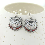 Georgia Bulldogs Crystal Logo Earrings