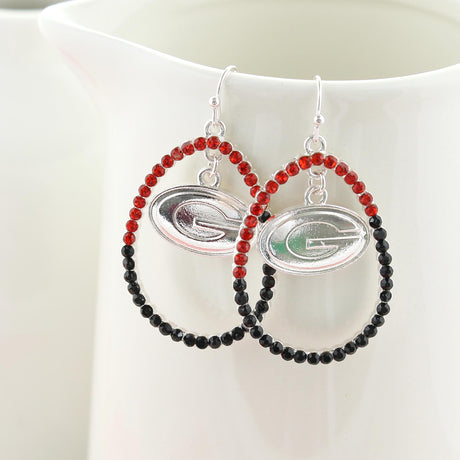 Georgia Crystal Loop Earrings