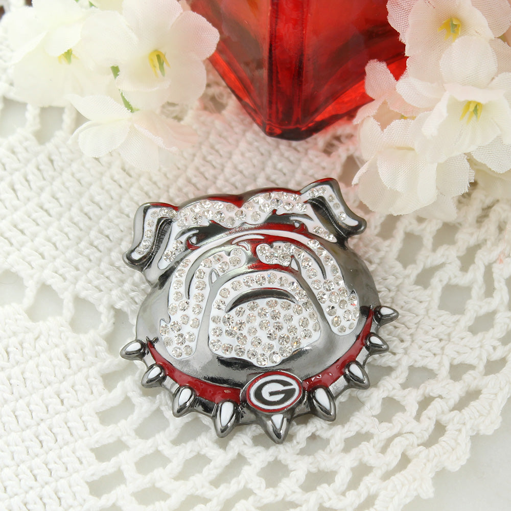 Georgia Bulldogs Crystal Logo Pin