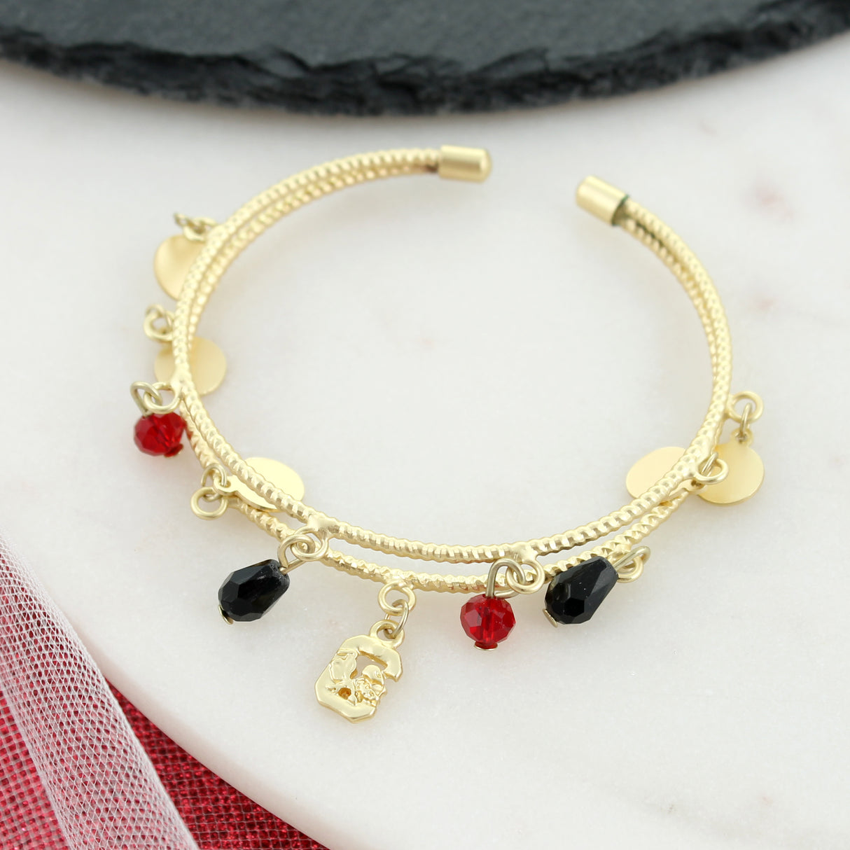 South Carolina Logo Gold Cuff Bracelet