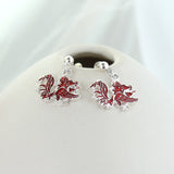 South Carolina Enamel Logo Earrings