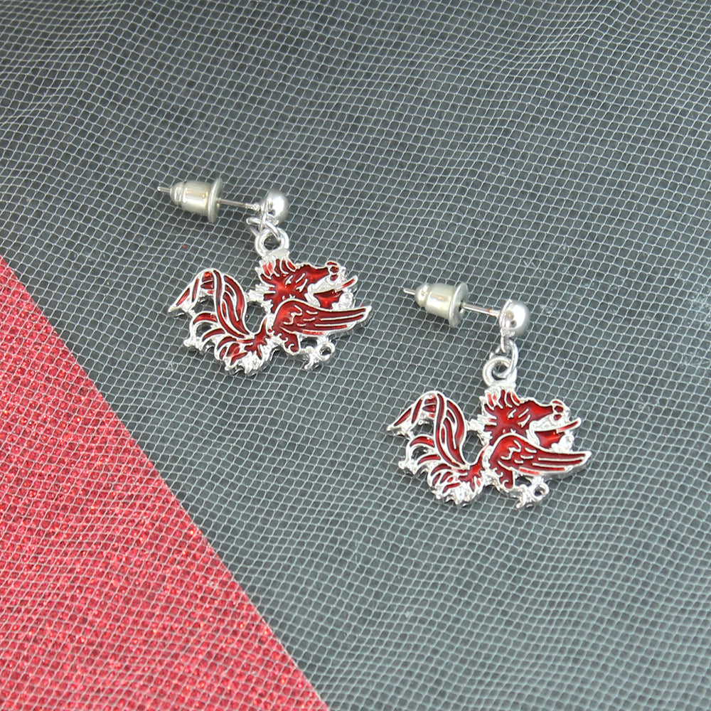 South Carolina Enamel Logo Earrings