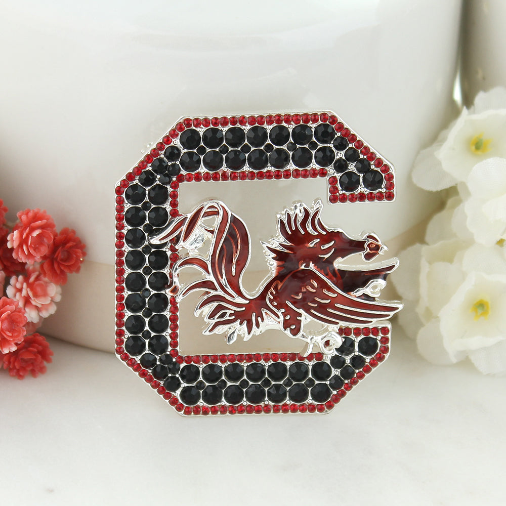 South Carolina Crystal Logo Pin