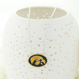 Iowa Crystal Logo 17 inch Necklace