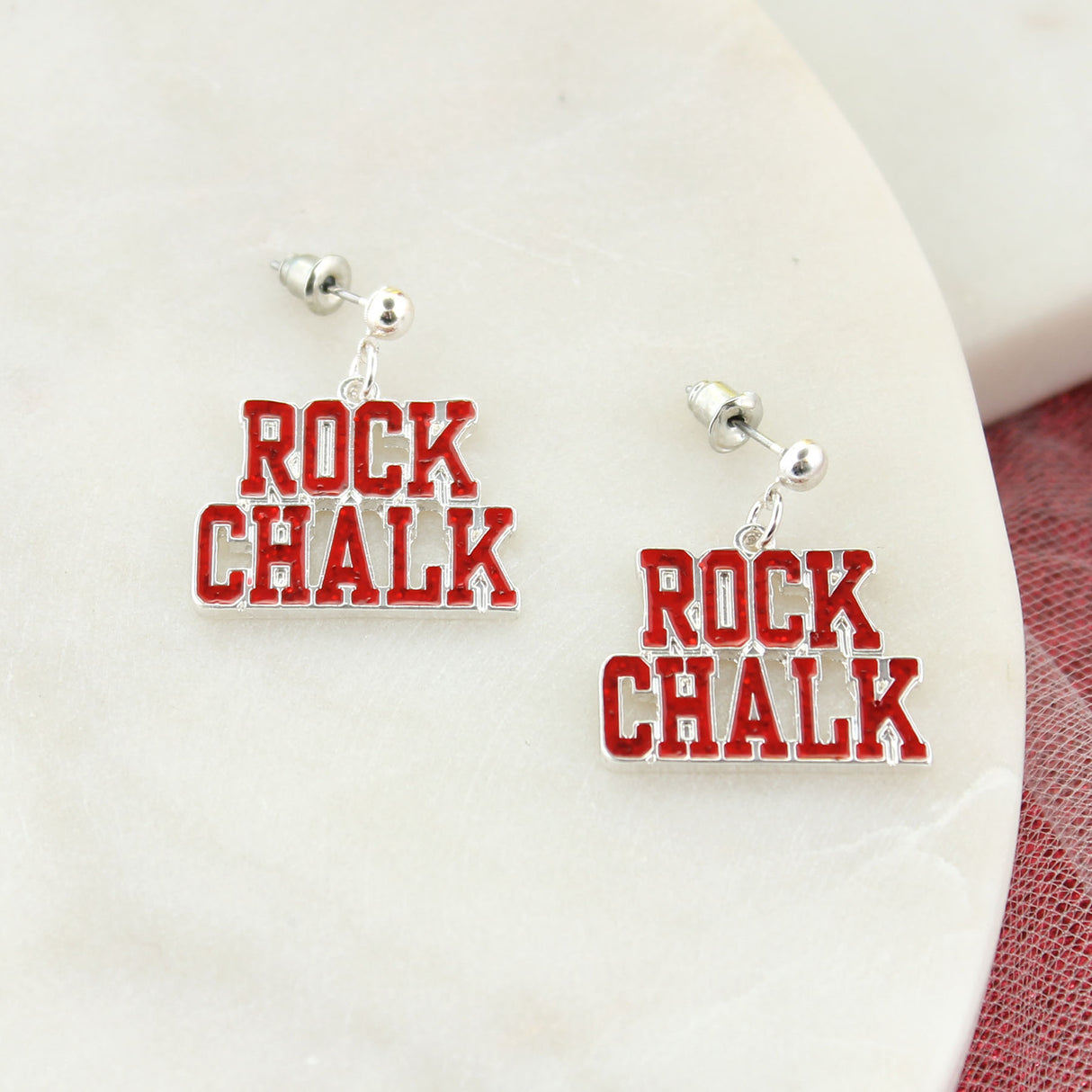 Kansas Slogan Earrings