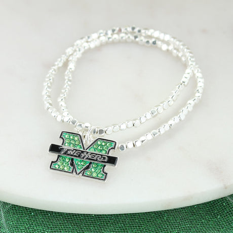 Marshall Crystal Logo Stretch Bracelet