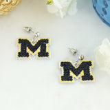 Michigan Crystal Earrings