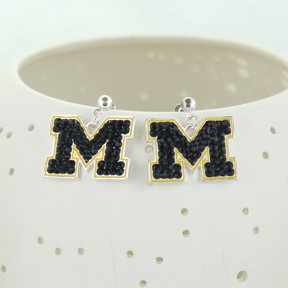 Michigan Crystal Earrings