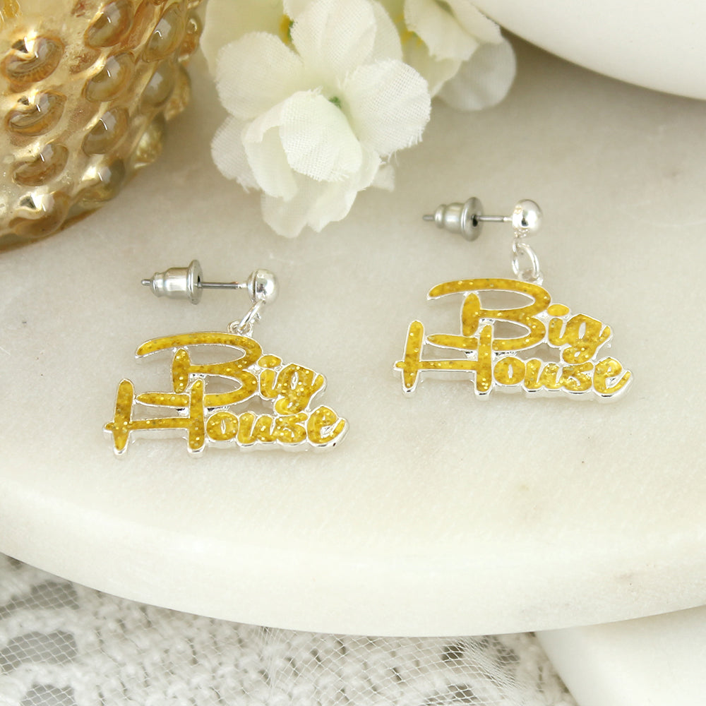 Michigan Slogan Earrings