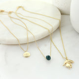 16” - 20” Michigan State Matte Gold Logo Trio Necklace Set