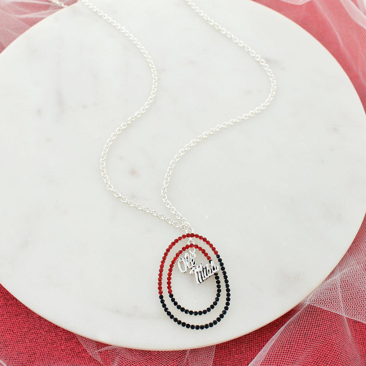 34” Mississippi Crystal Loop Necklace