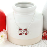 Mississippi State Crystal Logo Necklace