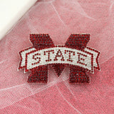 Mississippi State Crystal Logo Pin