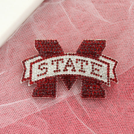 Mississippi State Crystal Logo Pin