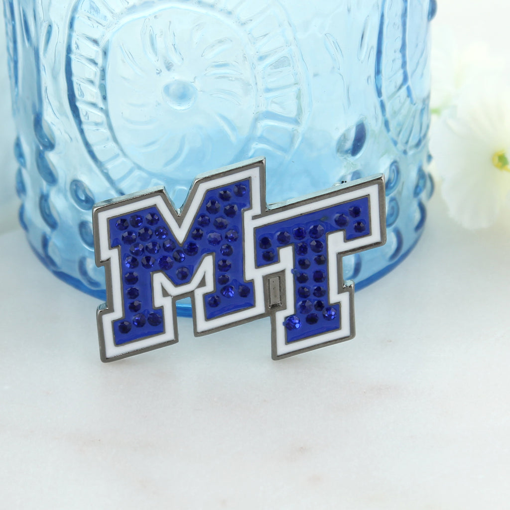 MTSU Crystal Logo Pin