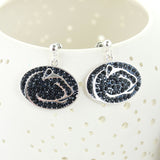 Penn State Crystal Logo Earrings