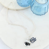 18 - 36" Penn State Logo Disc & Slogan Cluster Convertible Necklace