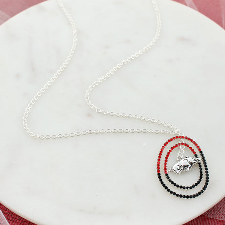 34” Arkansas Crystal Loop Necklace