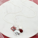 Arkansas Logo Disc & Slogan Cluster Convertible Necklace