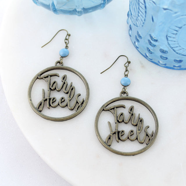 North Carolina Vintage Style Cutout Slogan Earrings