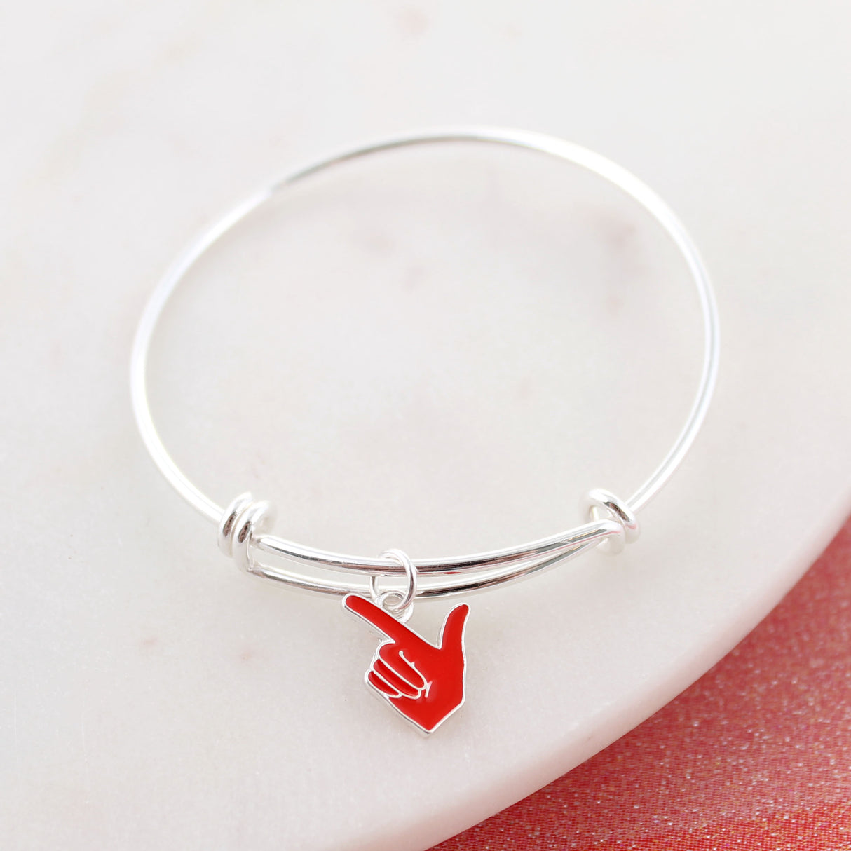 Texas Tech Enamel Logo Wire Bracelet