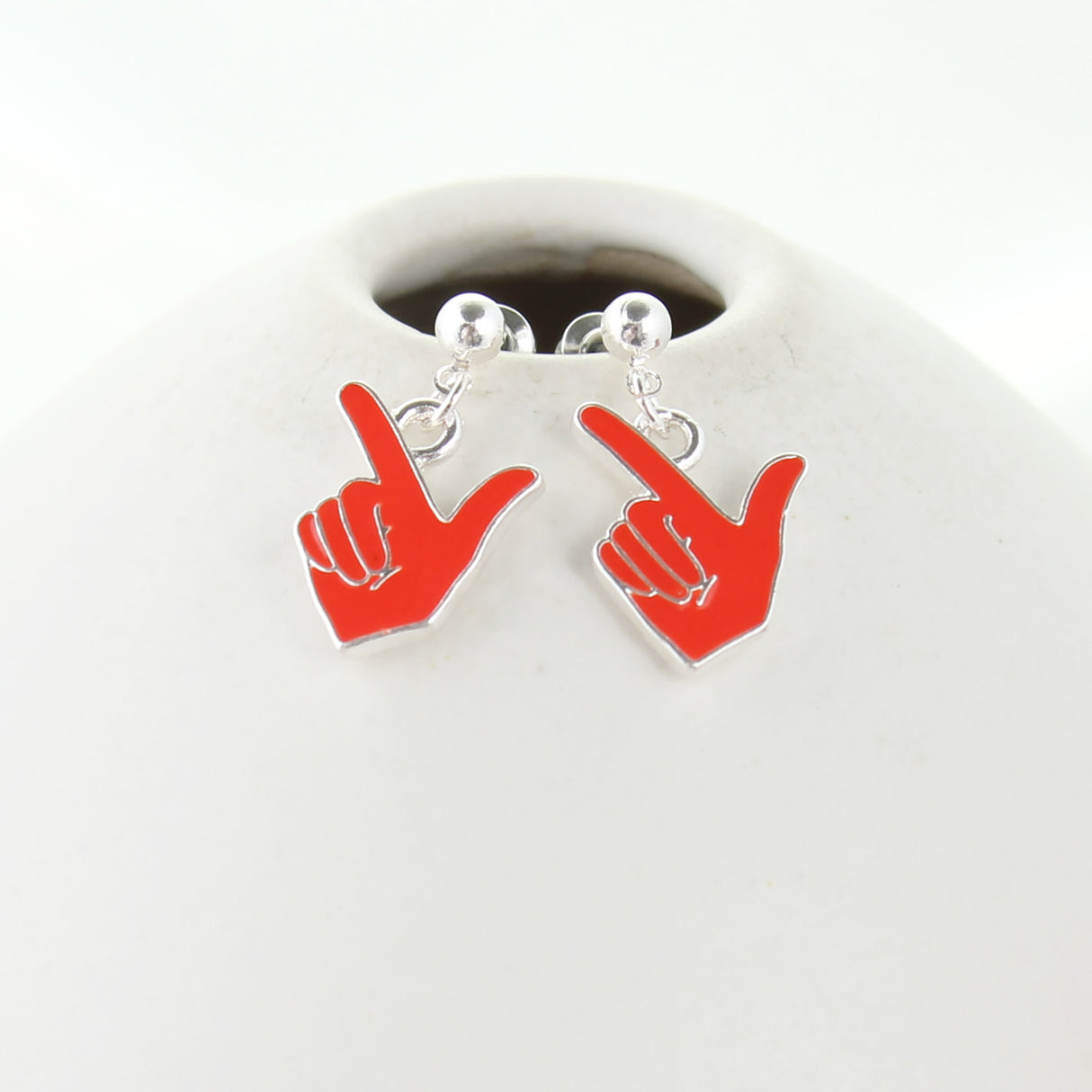 Texas Tech Enamel Logo Earrings